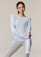 Side Slit Cover Up Long Sleeve